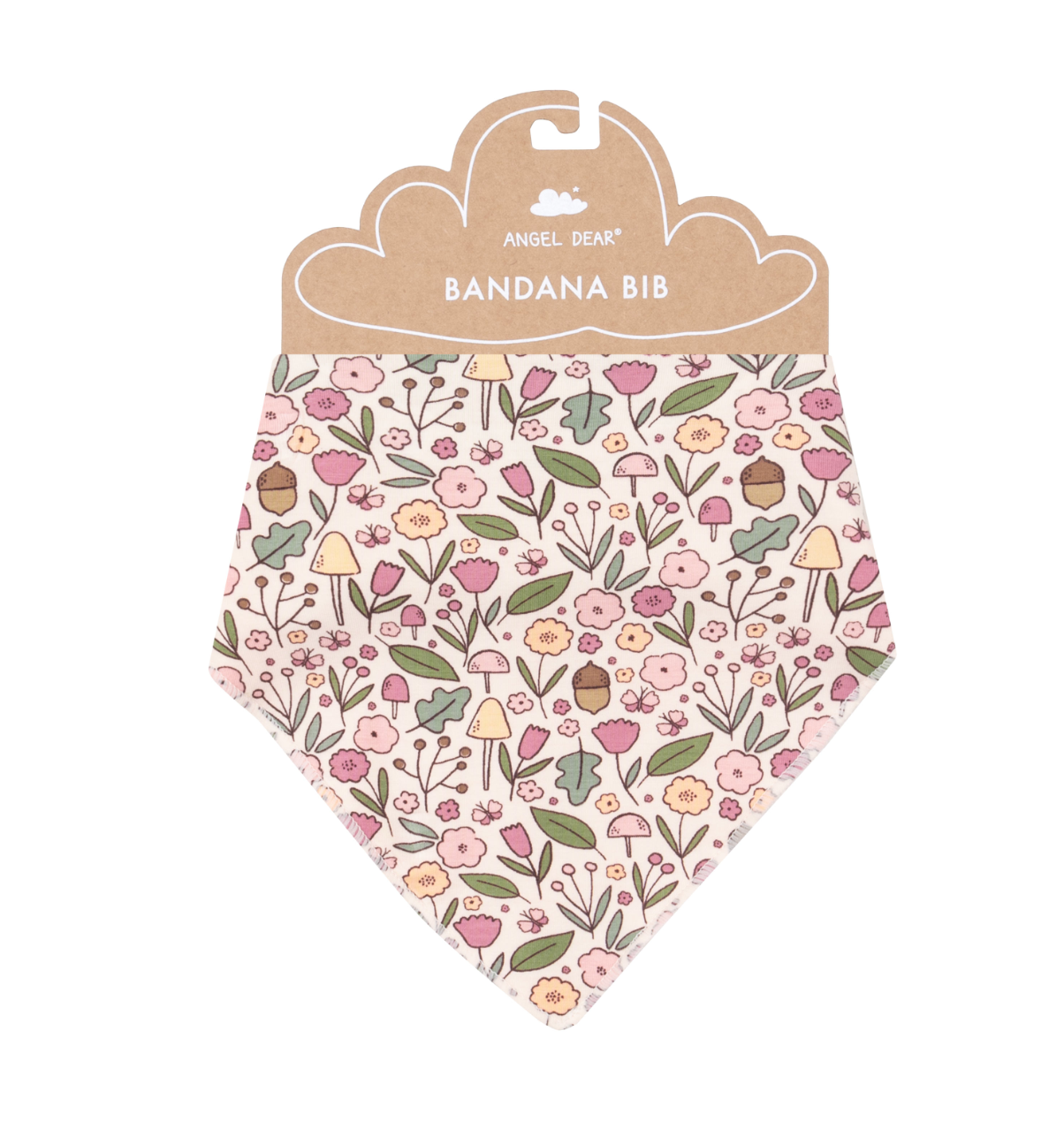 Acorn Floral Bandana Bib