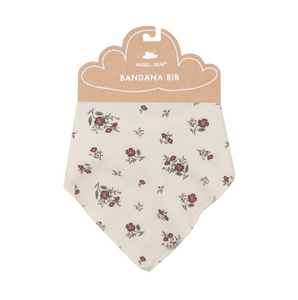 Misty Rose Floral Bandana Bib