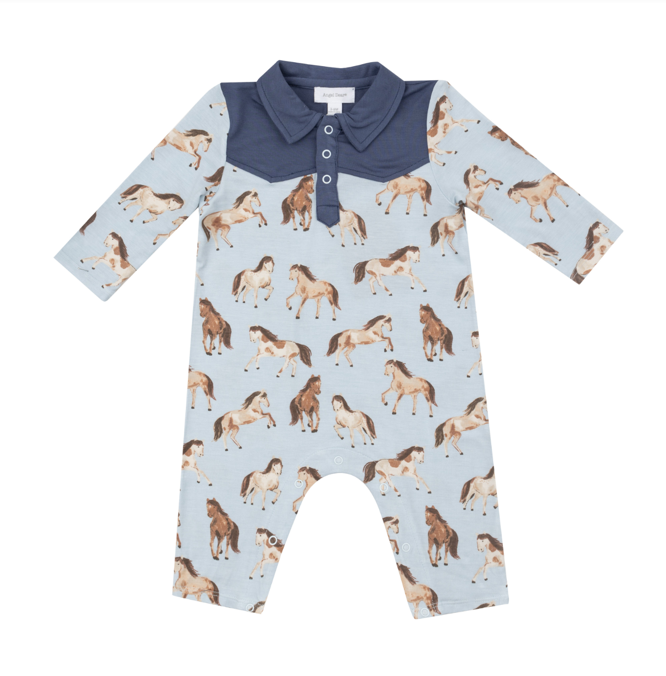 Horses - L/s Cowboy Romper