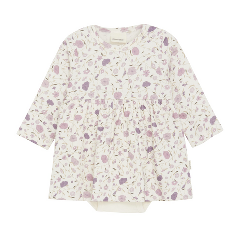 Dress Onesie-Purple Floral