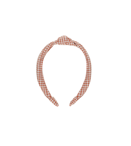 KNOTTED HEADBAND || POPPY GINGHAM