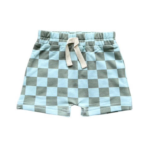 Harem Shorts-Checkerboard