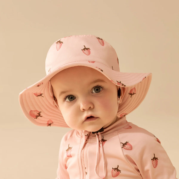 Strawberry Kisses Swim Sun Hat