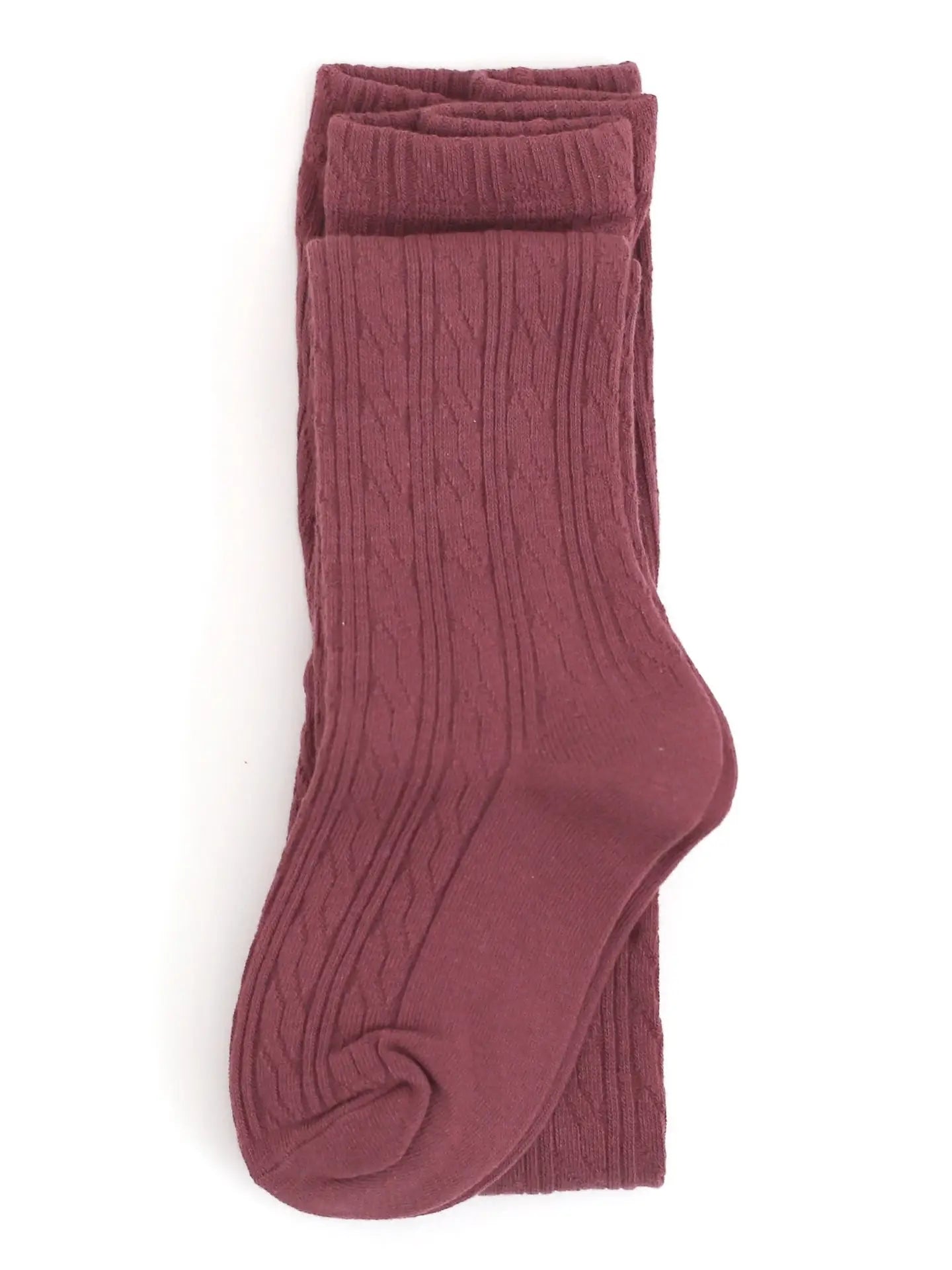 Mulberry Cable Knit Tights