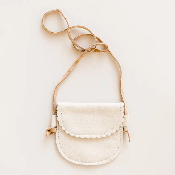 Scalloped Leather Bag