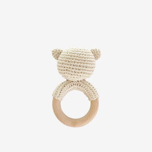 Cotton Crochet Rattle Bear