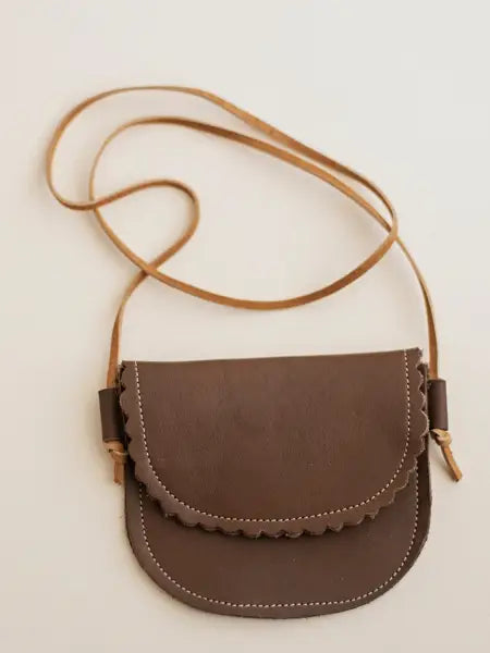 Scalloped Leather Bag