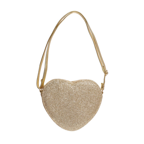 Love Heart Gold Glitter Bag G2401G