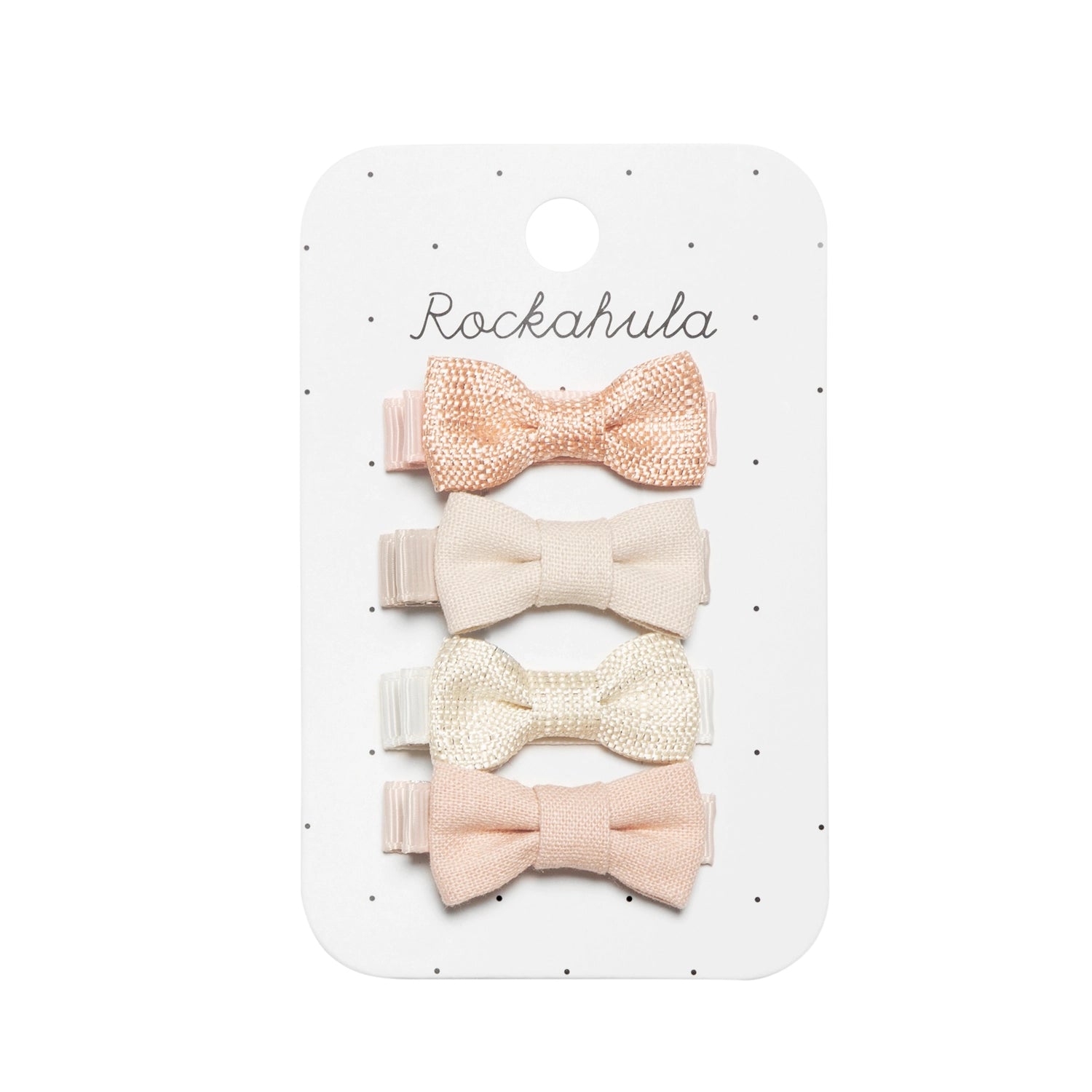 Linen Mini Bow Clips H2154P