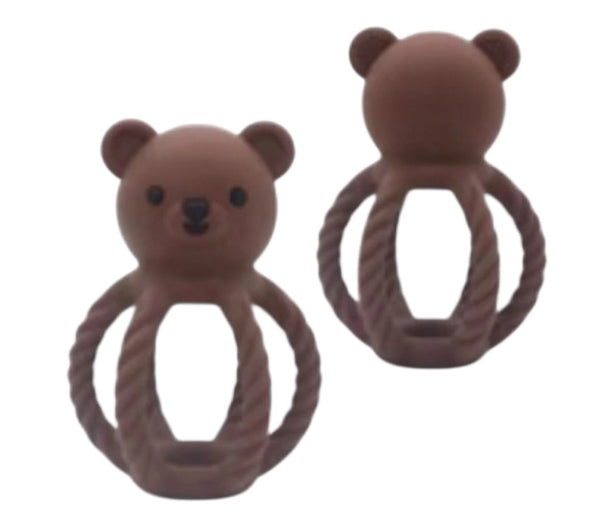 Silicone Teddy Teether Rattle