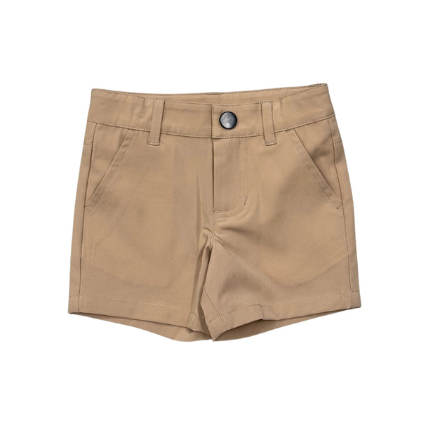 Boy's Dressy Shorts-Khaki