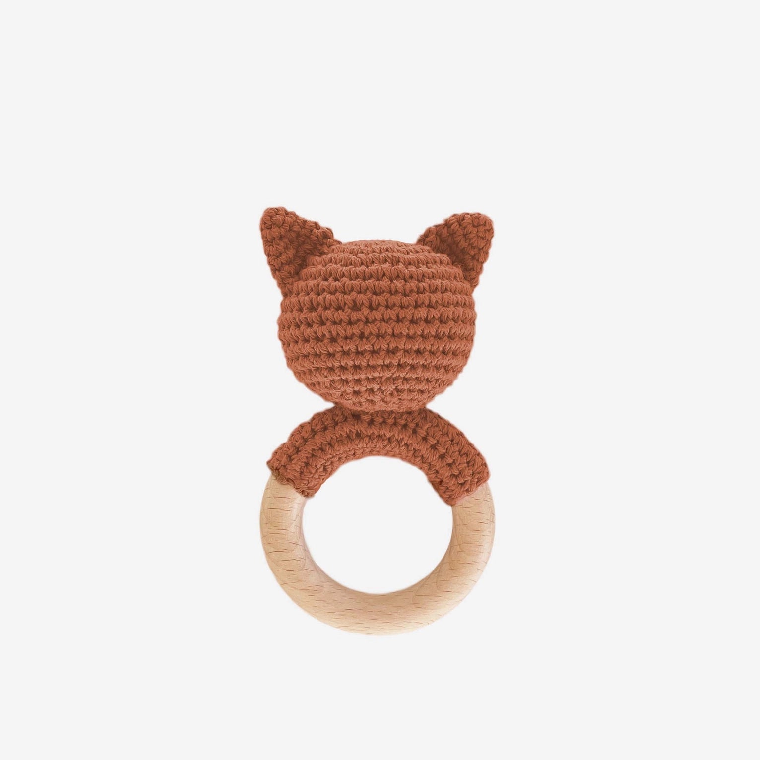 Cotton Crochet Rattle Fox