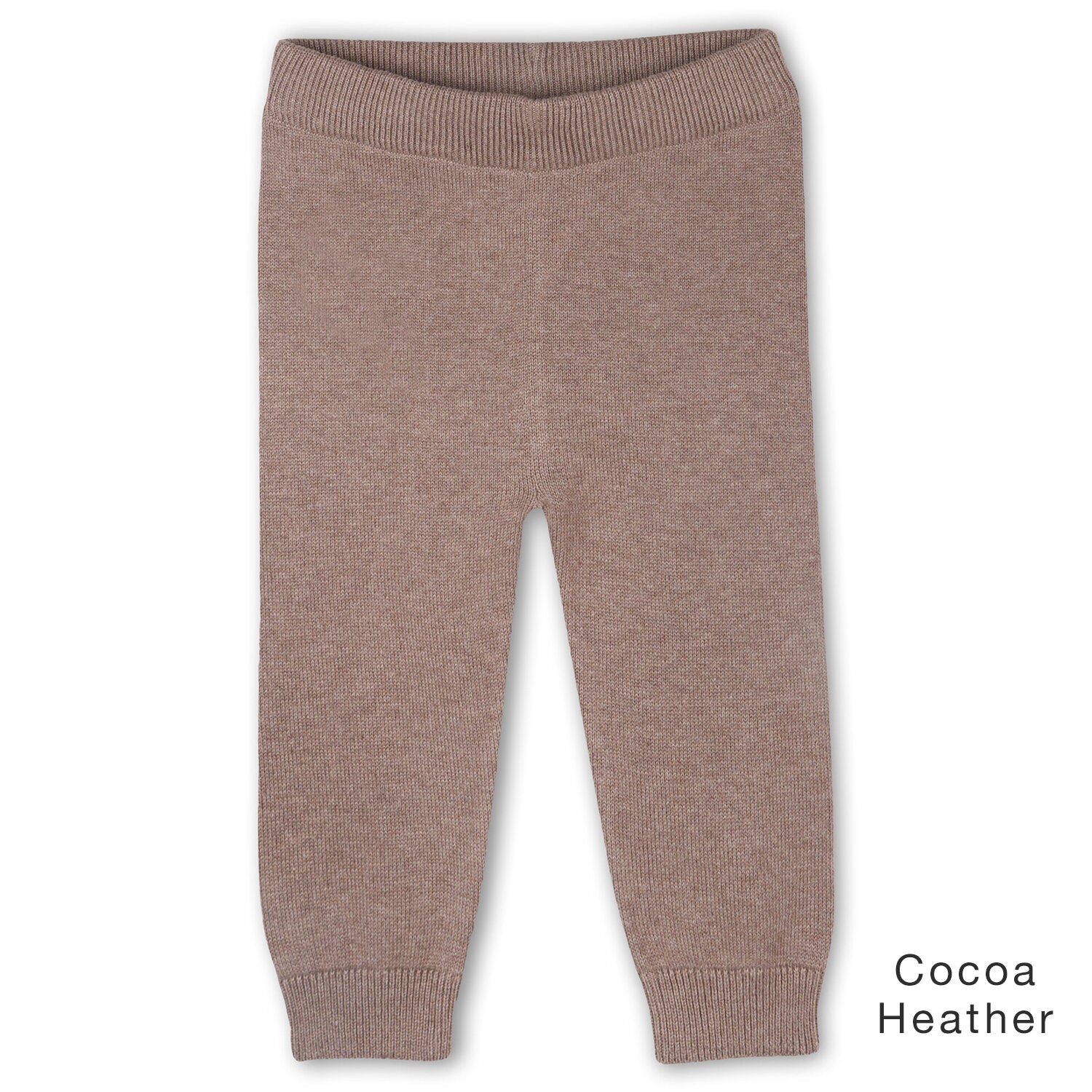 Baby Sweater Knit Pants-Cocoa Heather