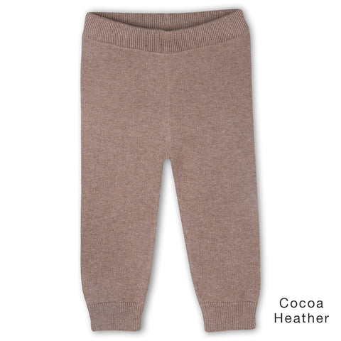 Baby Sweater Knit Pants-Cocoa Heather