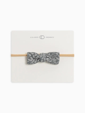 Dainty Bow Headband - Fergen Floral / Agave