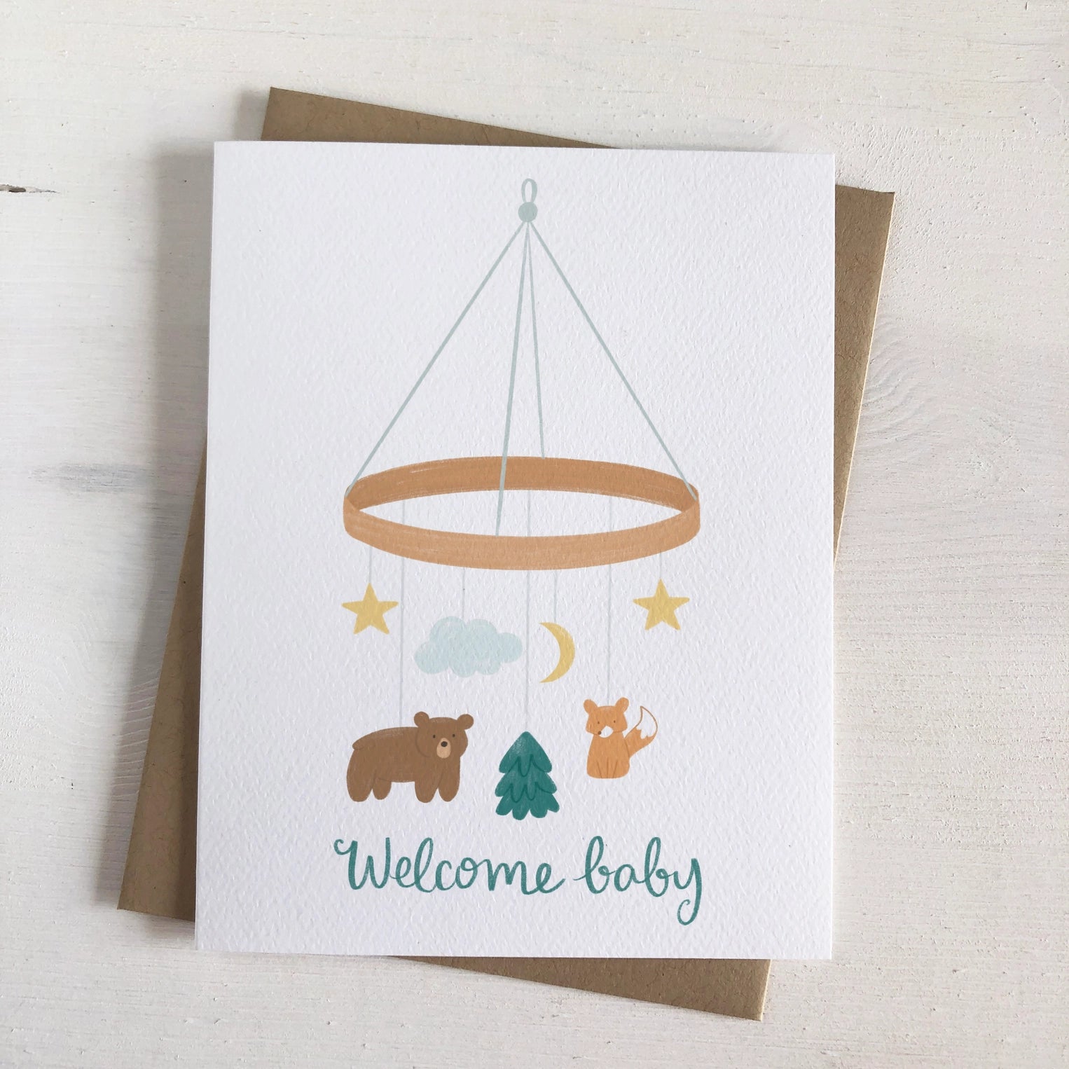 Welcome Baby Woodland Mobile