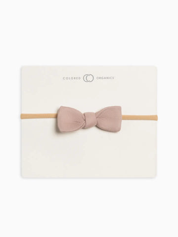 Organic Baby Dainty Bow Headband -Wren