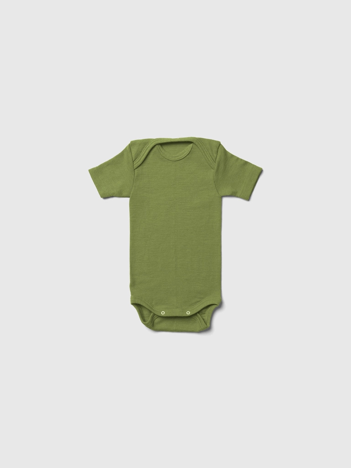 Organic Merino Wool and Silk Short-Sleeved Onesie