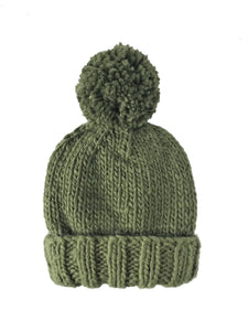 Classic Pom Hat-Moss