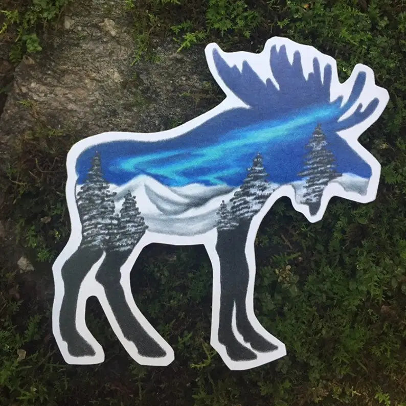 Moose Sticker