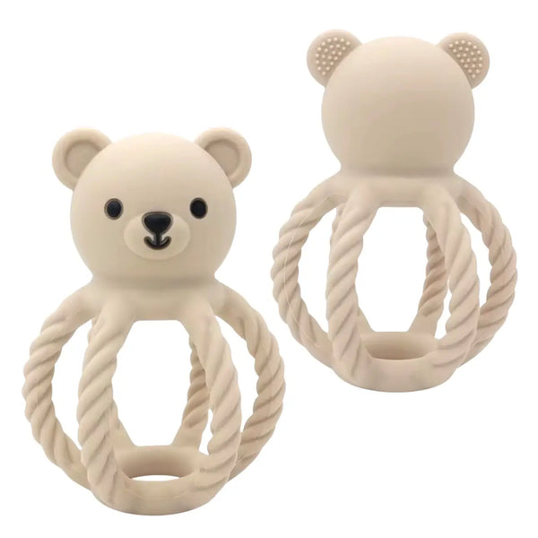 Silicone Teddy Teether Rattle