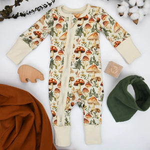 Organic Cotton 2-Way Zip Front Sleeper, Anise