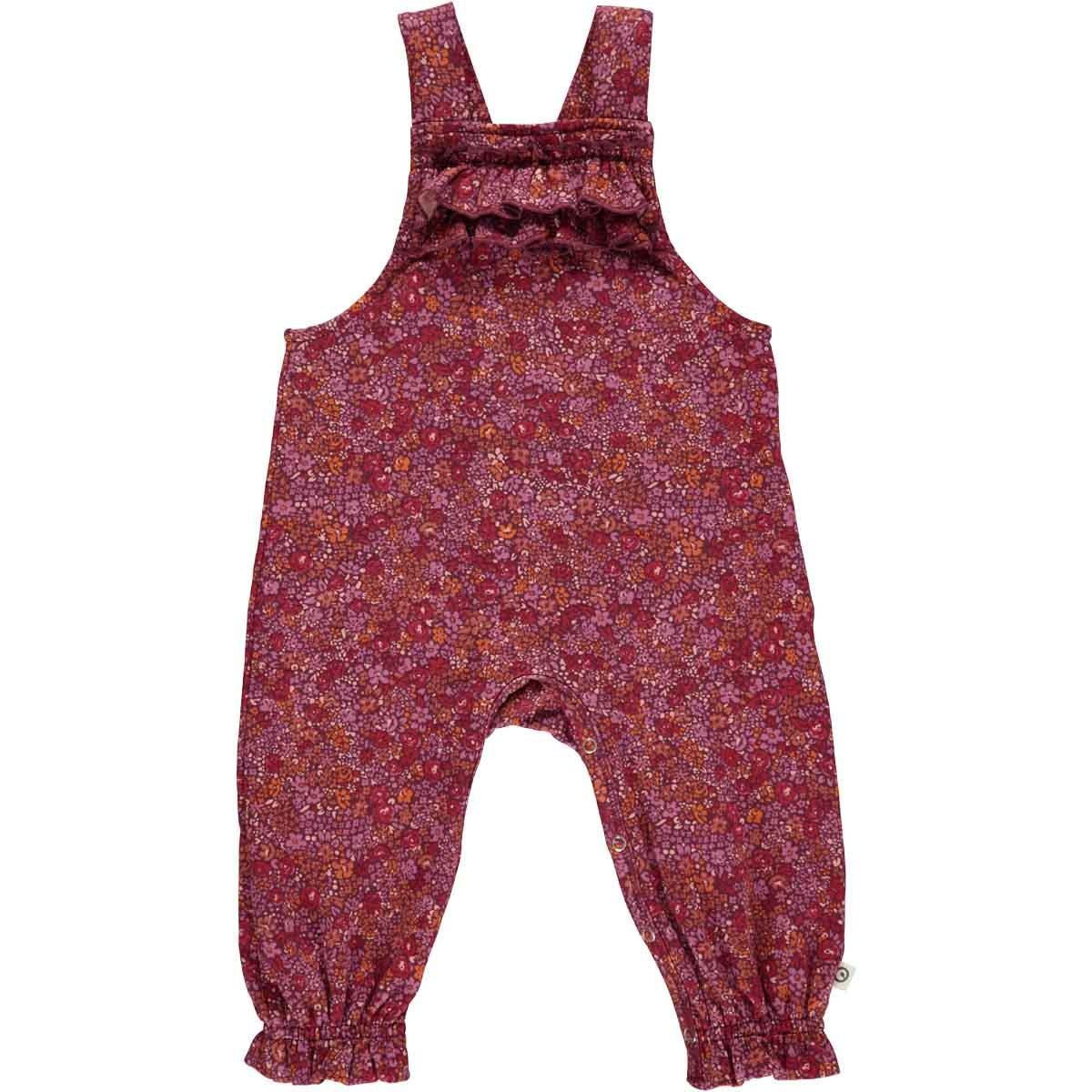 Petit blossom overall-fig/boysenberry