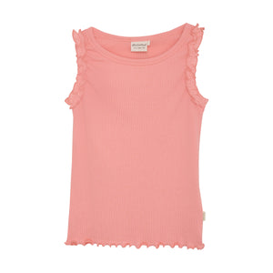 Rib Tank Top-Strawberry