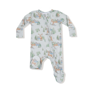 Buck Deer Zipper Footie