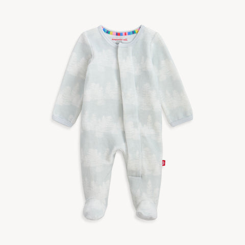 BIRCH TREES VELOUR FOOTIE