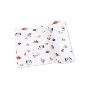 Little Farm Modal Swaddle Blanket