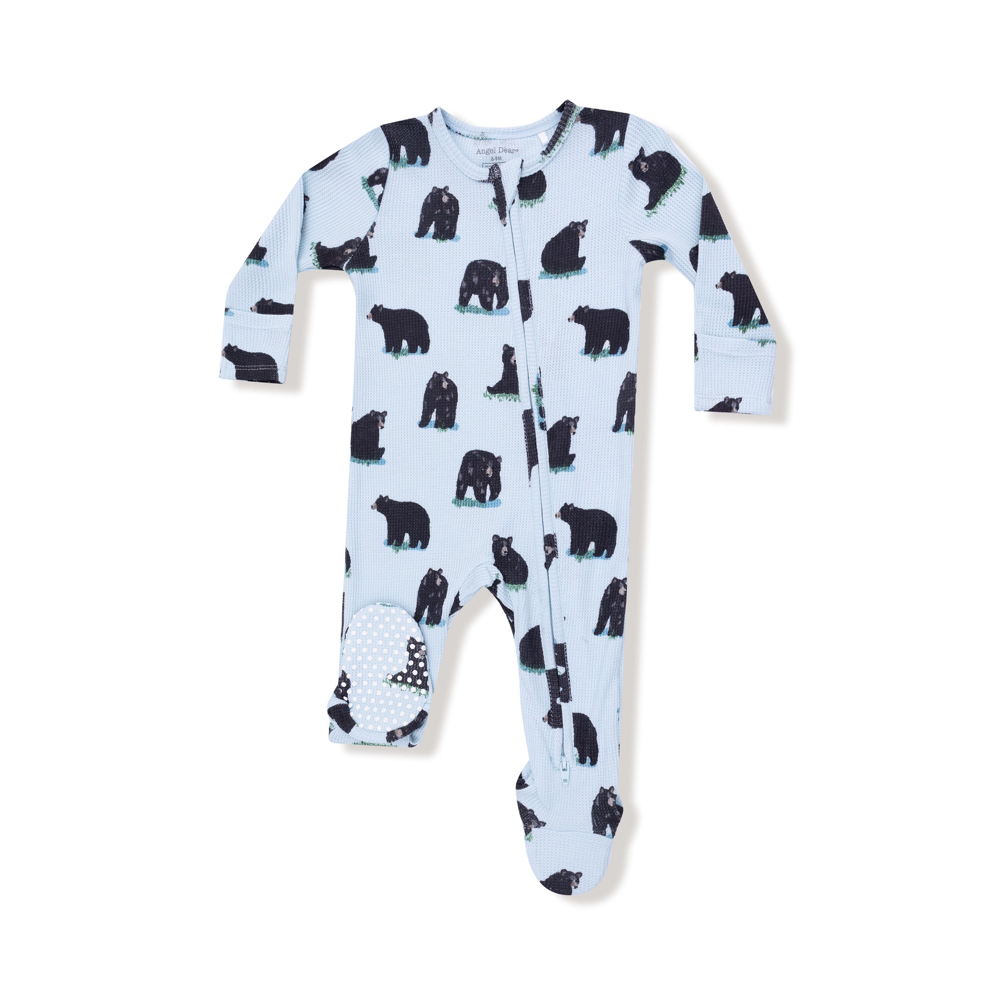 Black Bears Zipper Footie