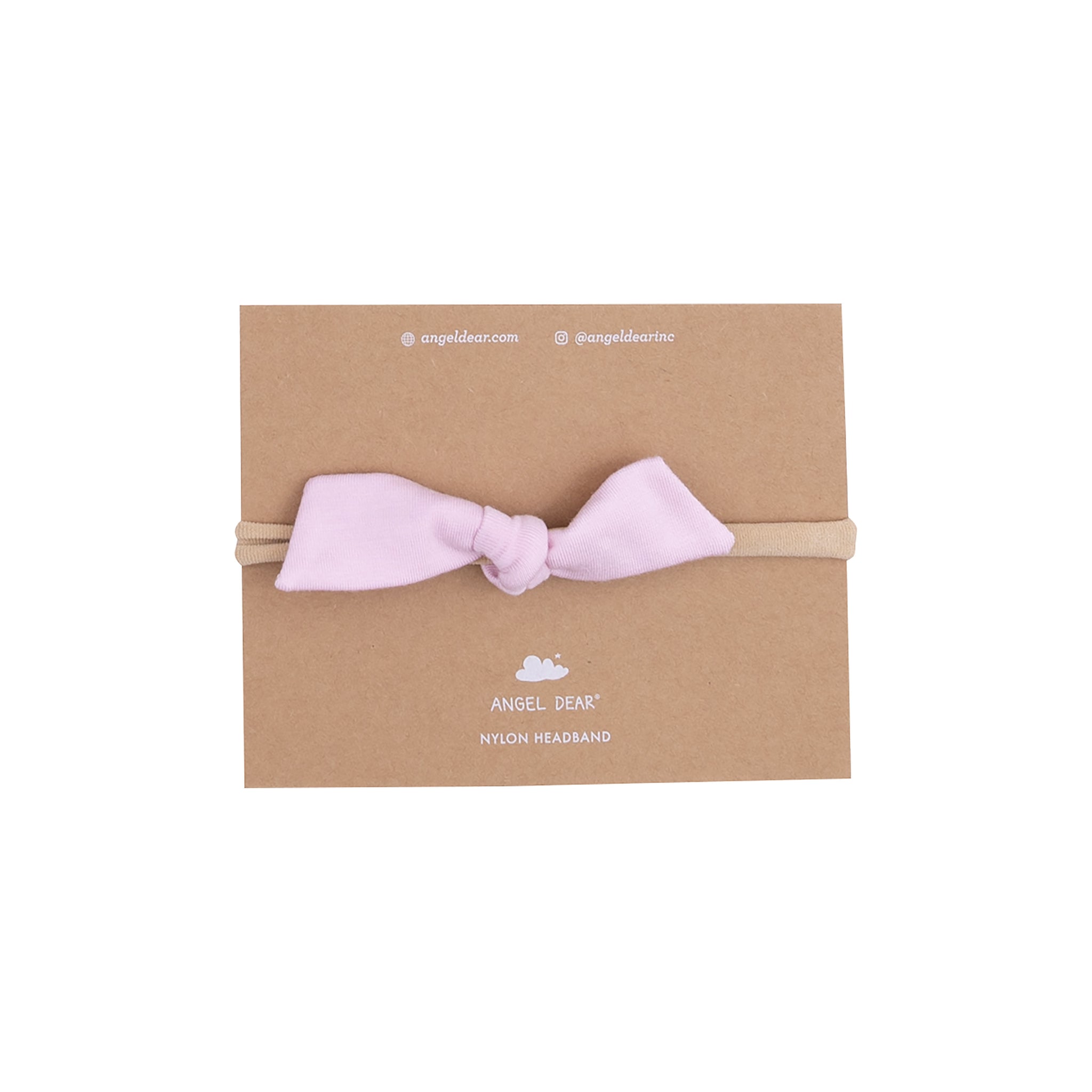 Solid Nosegay Pink Bow W/ Nylon Headband
