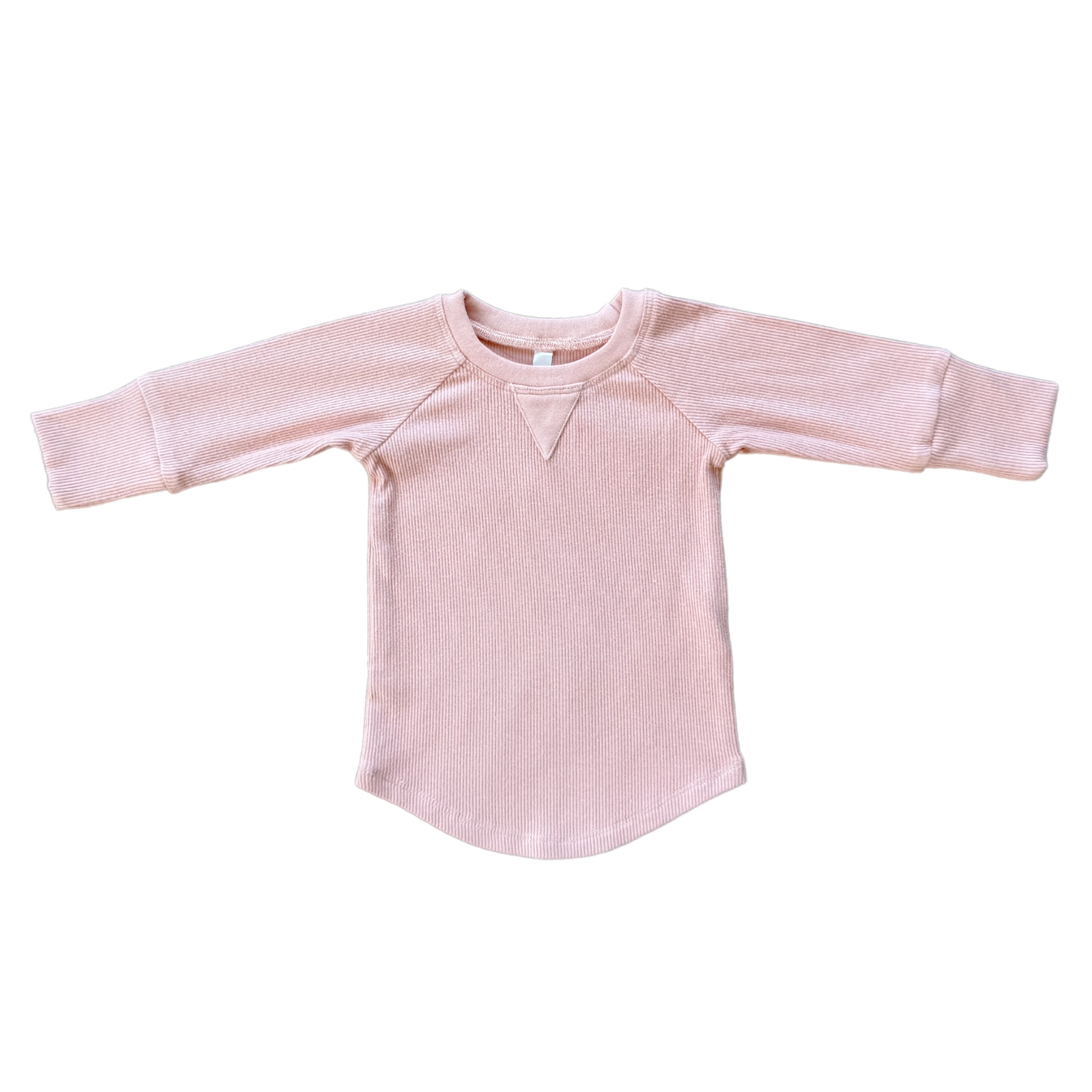 Ribbed Top-Misty Rose