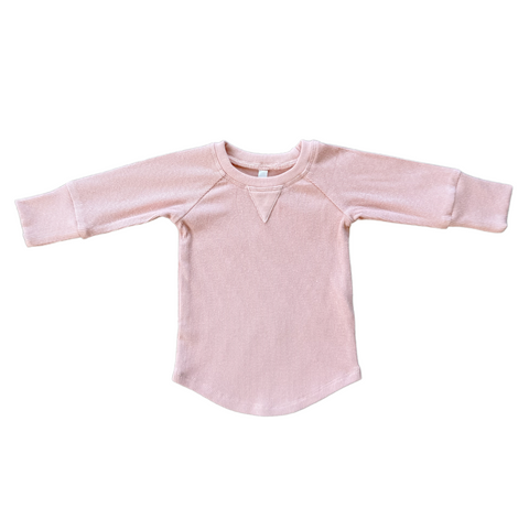 Ribbed Top-Misty Rose