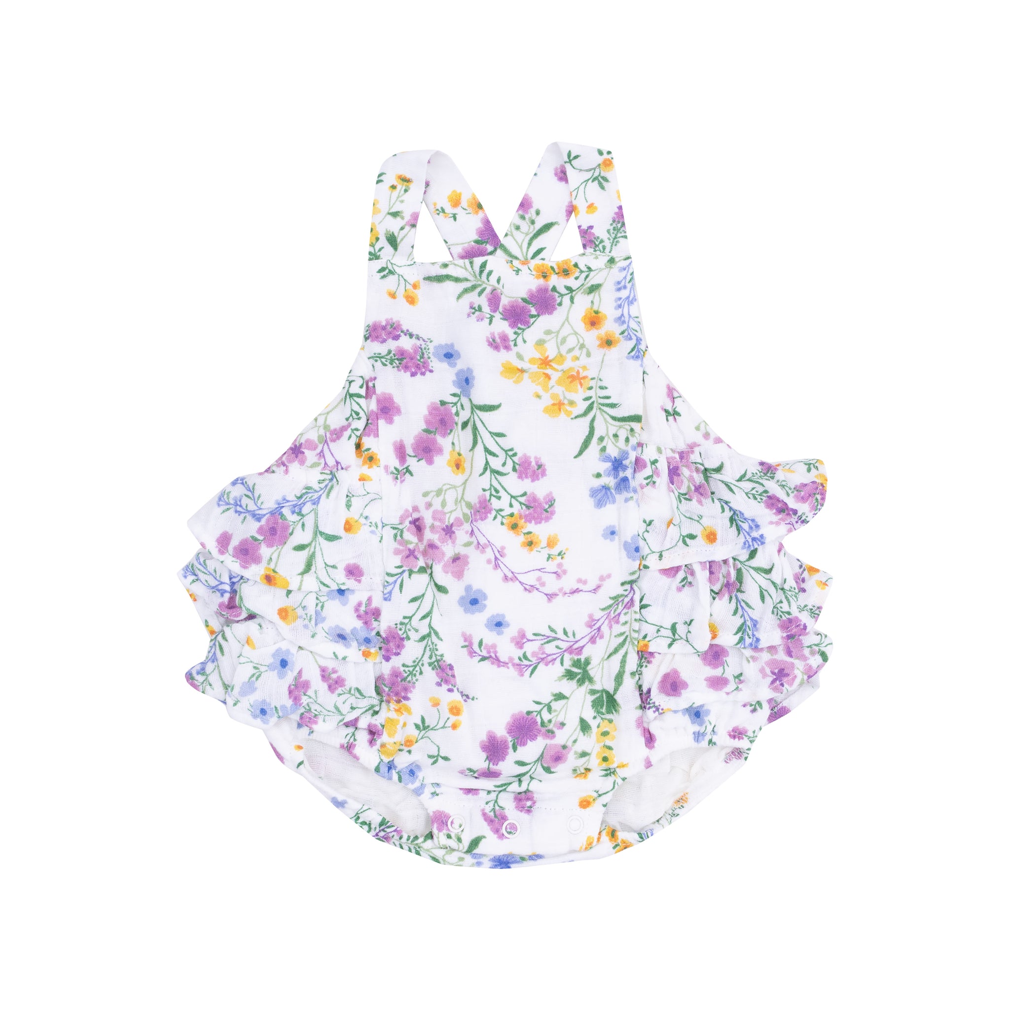 Cottage Climbing Floral Ruffle Sunsuit