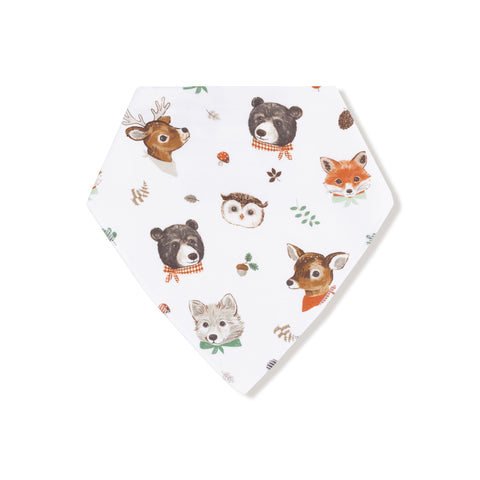 Woodland Animal Faces Bandana Bib