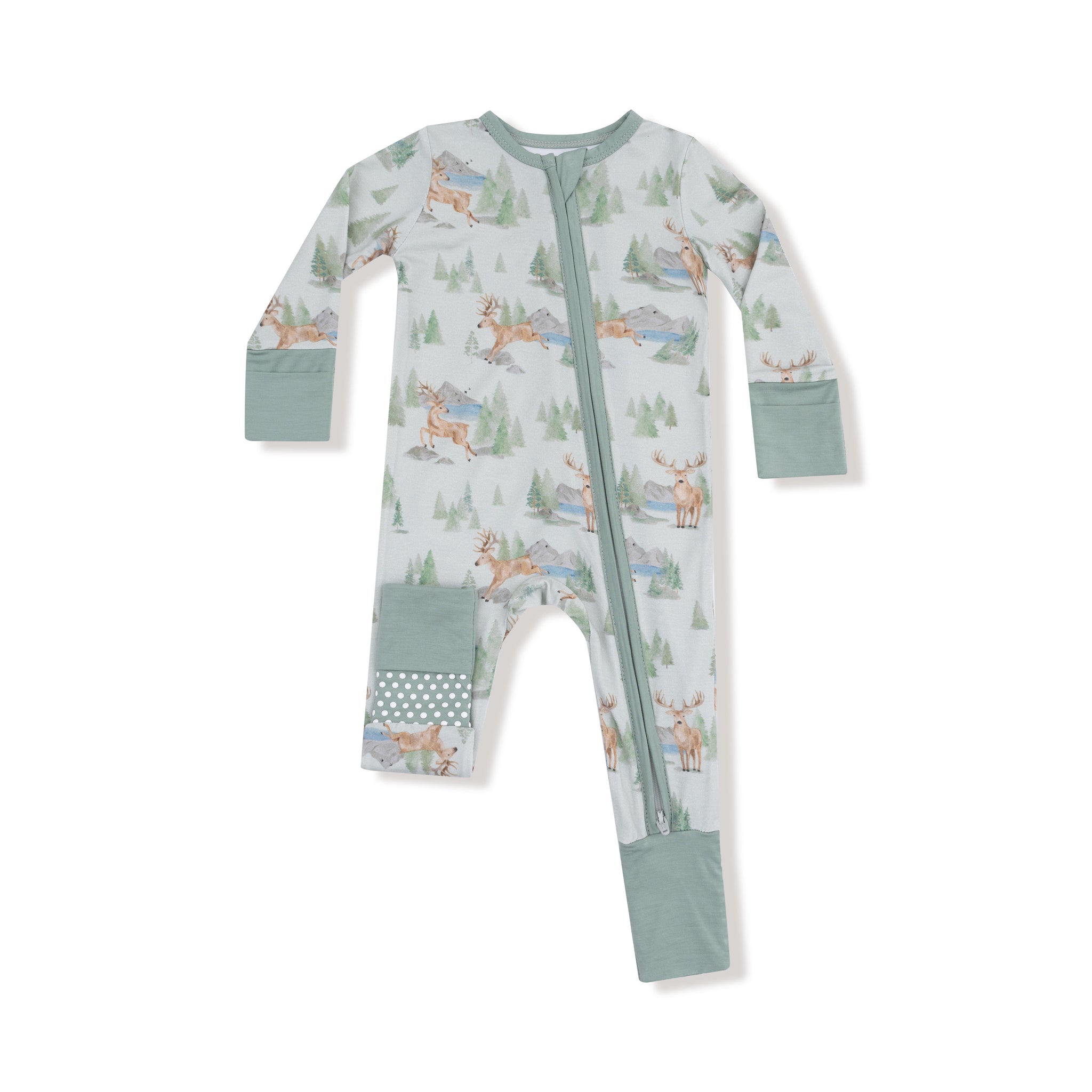 Buck Deer 2-Way Zipper Romper