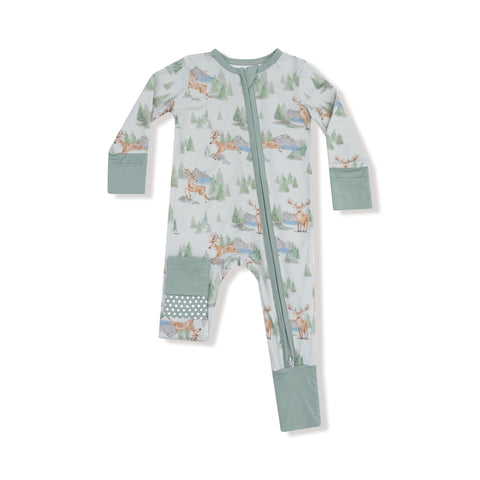 Buck Deer 2-Way Zipper Romper