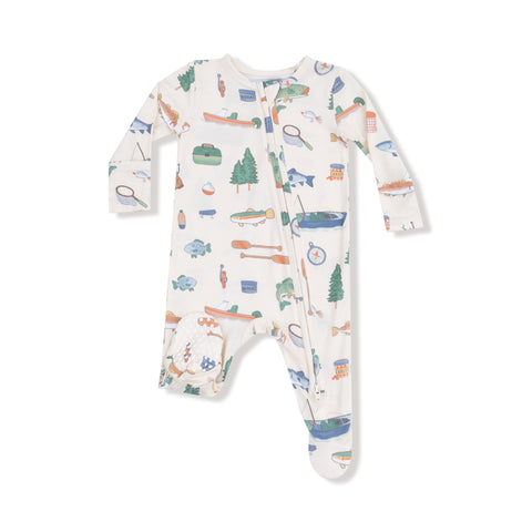 Fishing Things Zipper Footie