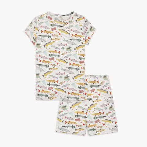 REEL GOOD TIME MODAL PAJAMA SHORT SLEEVE SHORT SET