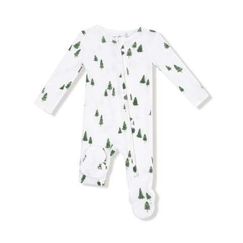 Tiny Forest Zipper Footie