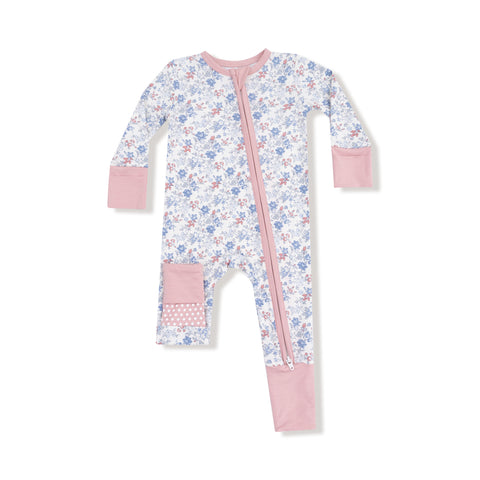 Country Girl Floral 2-Way Zipper Romper