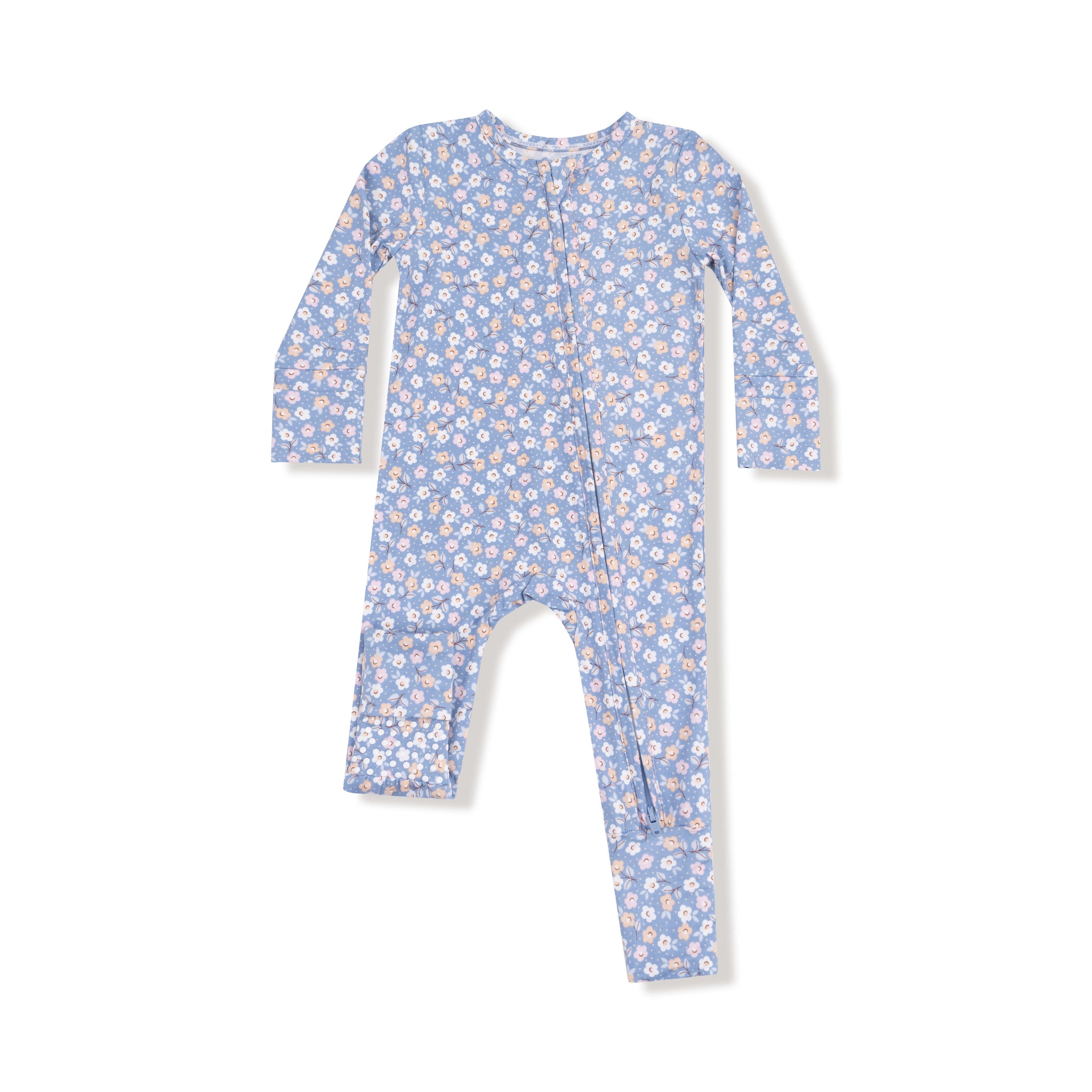 Country Calico 2-Way Zipper Romper