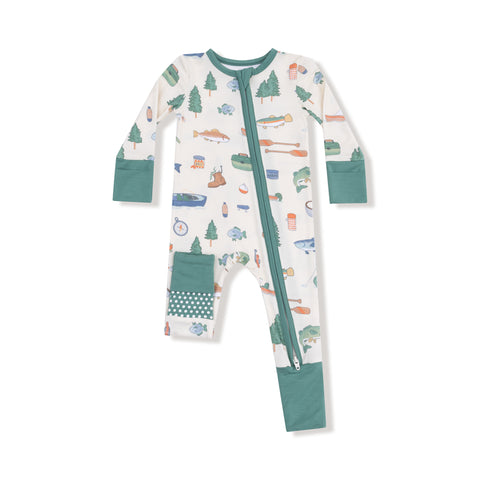 Fishing Things 2-Way Zipper Romper
