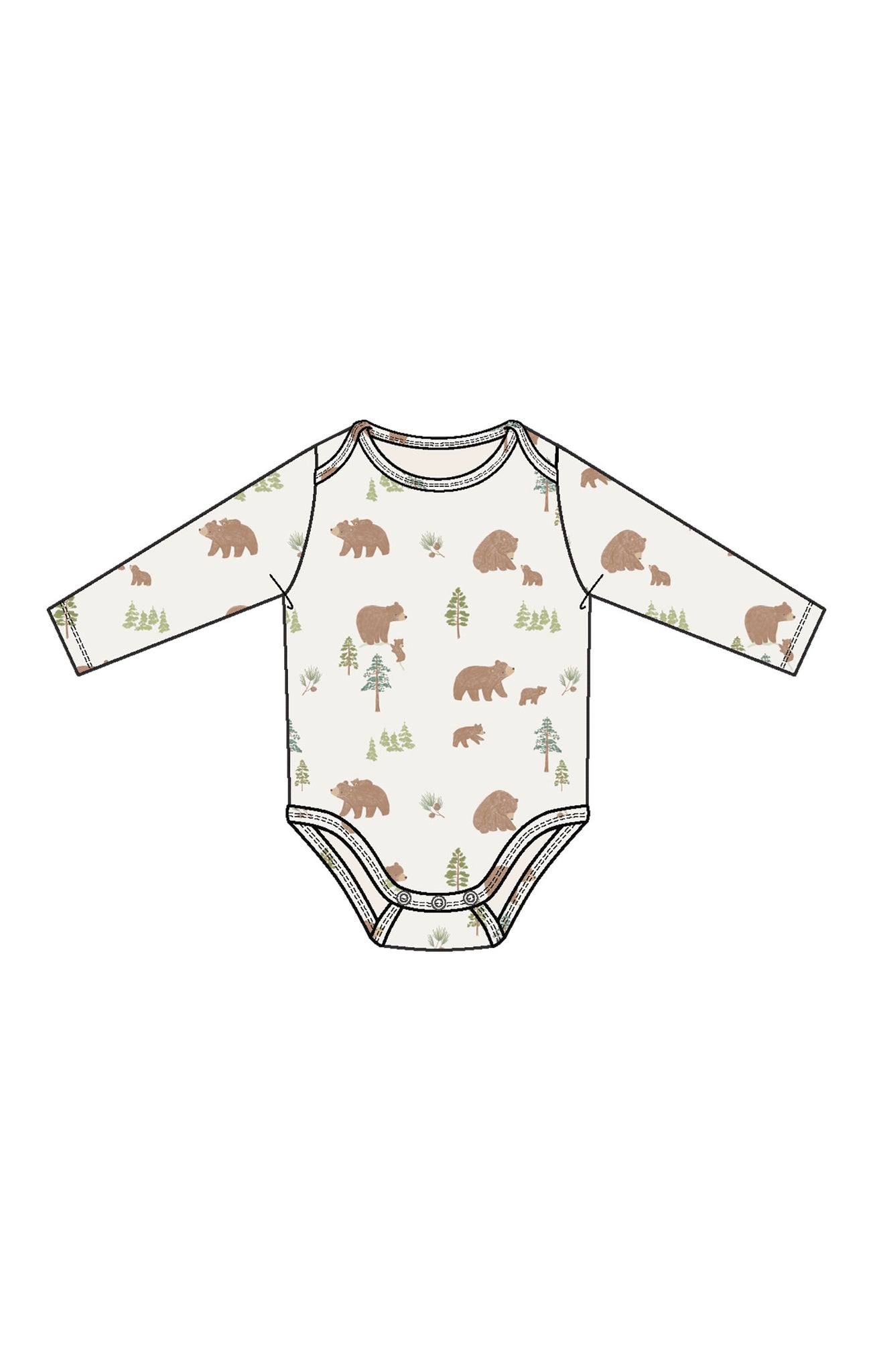 Sweet Brown Bears Bodysuit