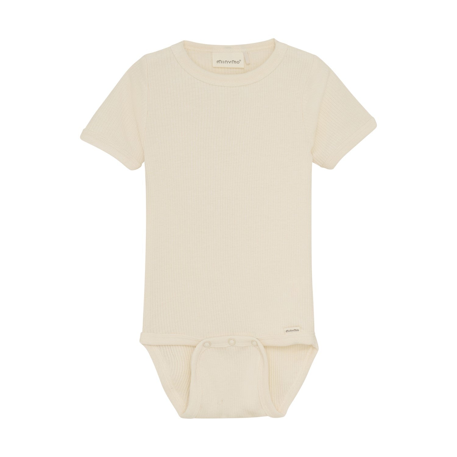 S/S Rib Onesie-Cream