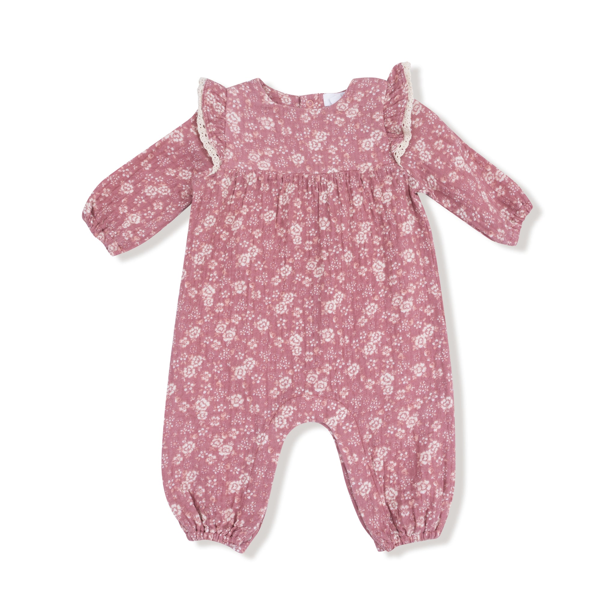 Ruffle Sleeve Romper- Bandana Floral