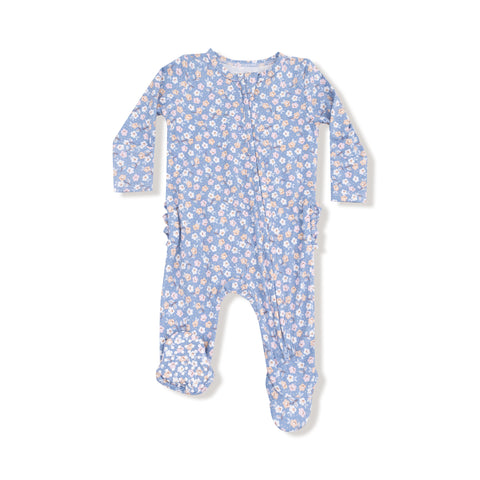 Country Calico - Zipper Ruffle Footie