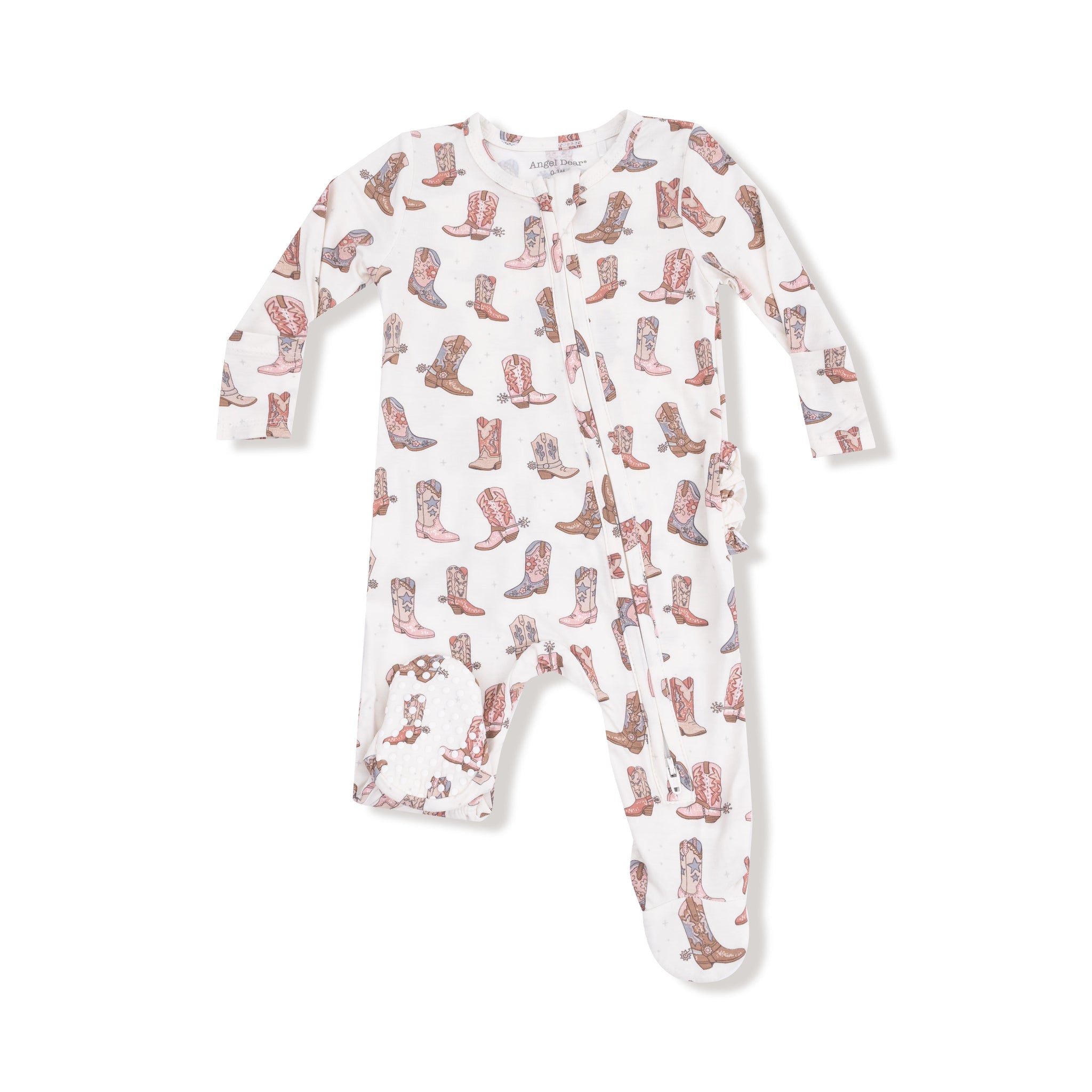 Future Cowgirl - Zipper Ruffle Footie